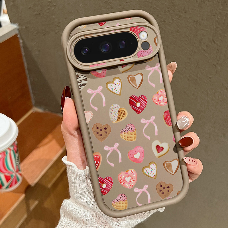 Phone Cases Google Pixel 10 - Love Hearts Bow Pattern Phone Case