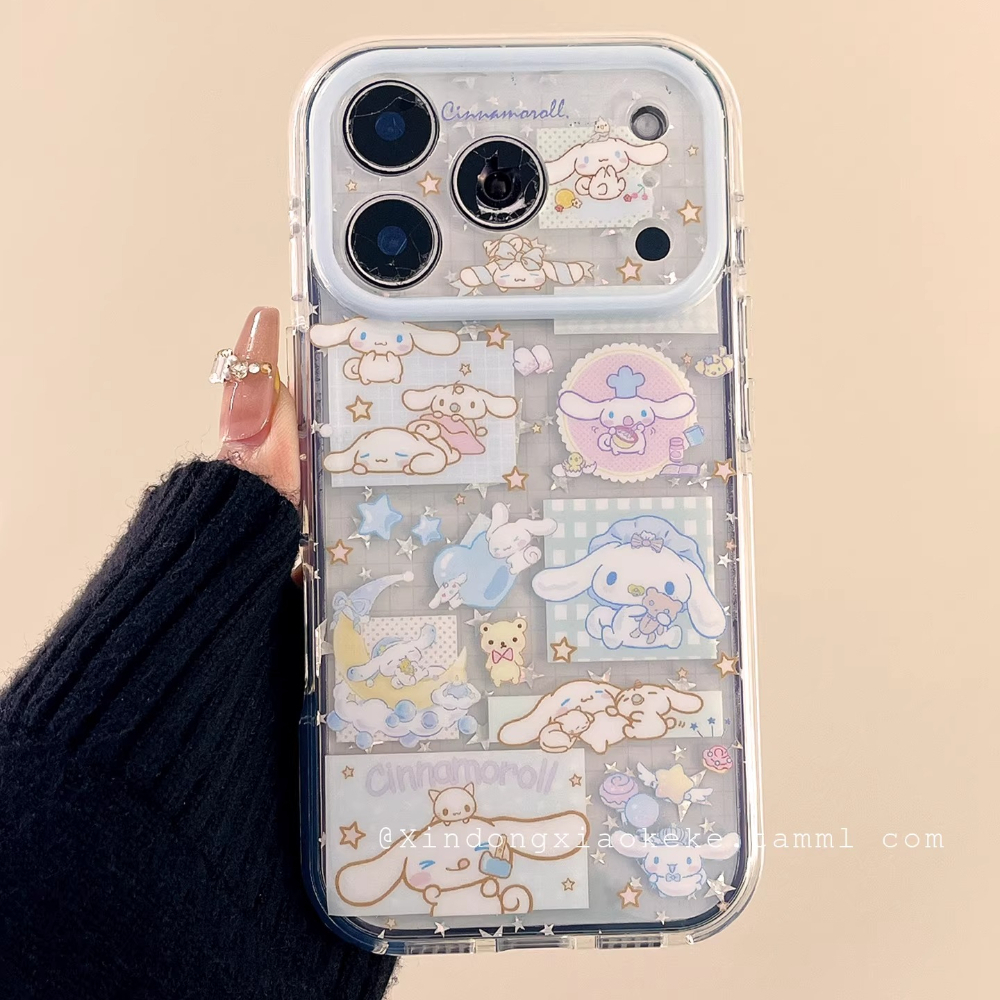 Phone Cases Cute Iphone 14 - Fashion Cute Cartoon Sanrio Cinnamoroll Bling