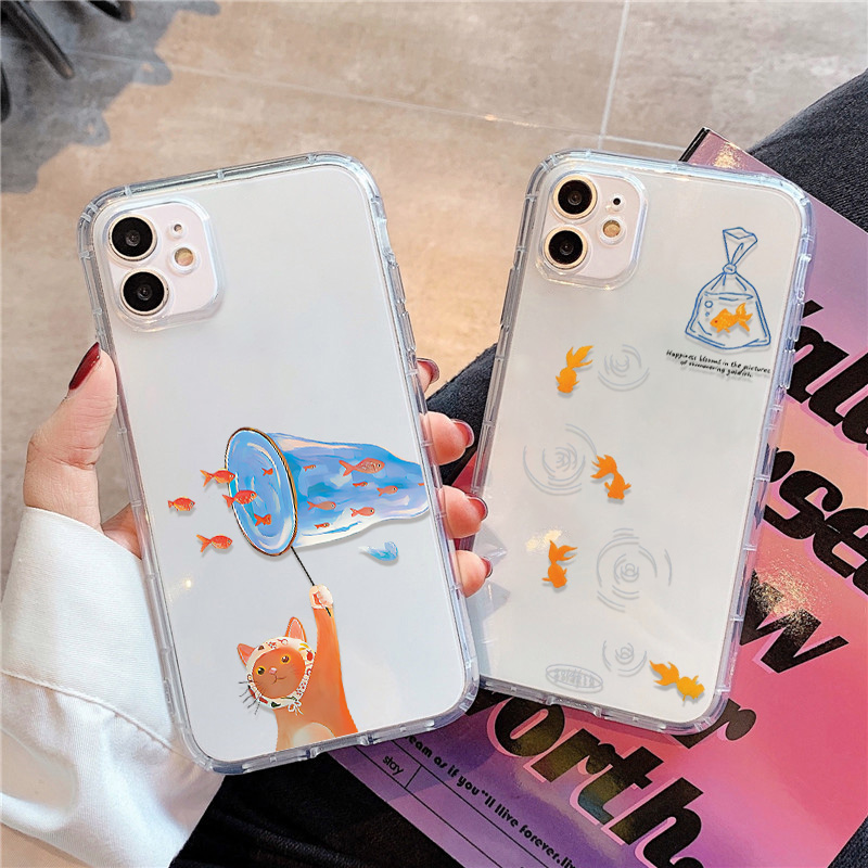Phone Cases Iphone 16 Pro Max - Lovely Fishes Clear Phone Case For