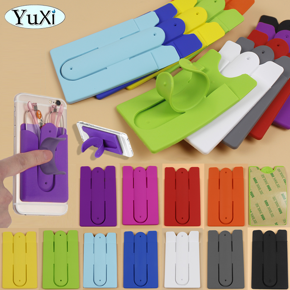 Phone Cases With Wallet On Back - 1 piece Silicone Phone Holder Colorful