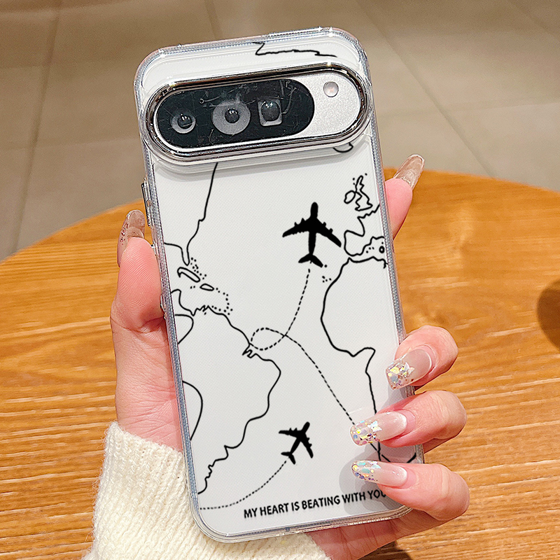 Airplane Line Pattern TPU Phon - Phone Cases Google Pixel 10 ulasan dan harga