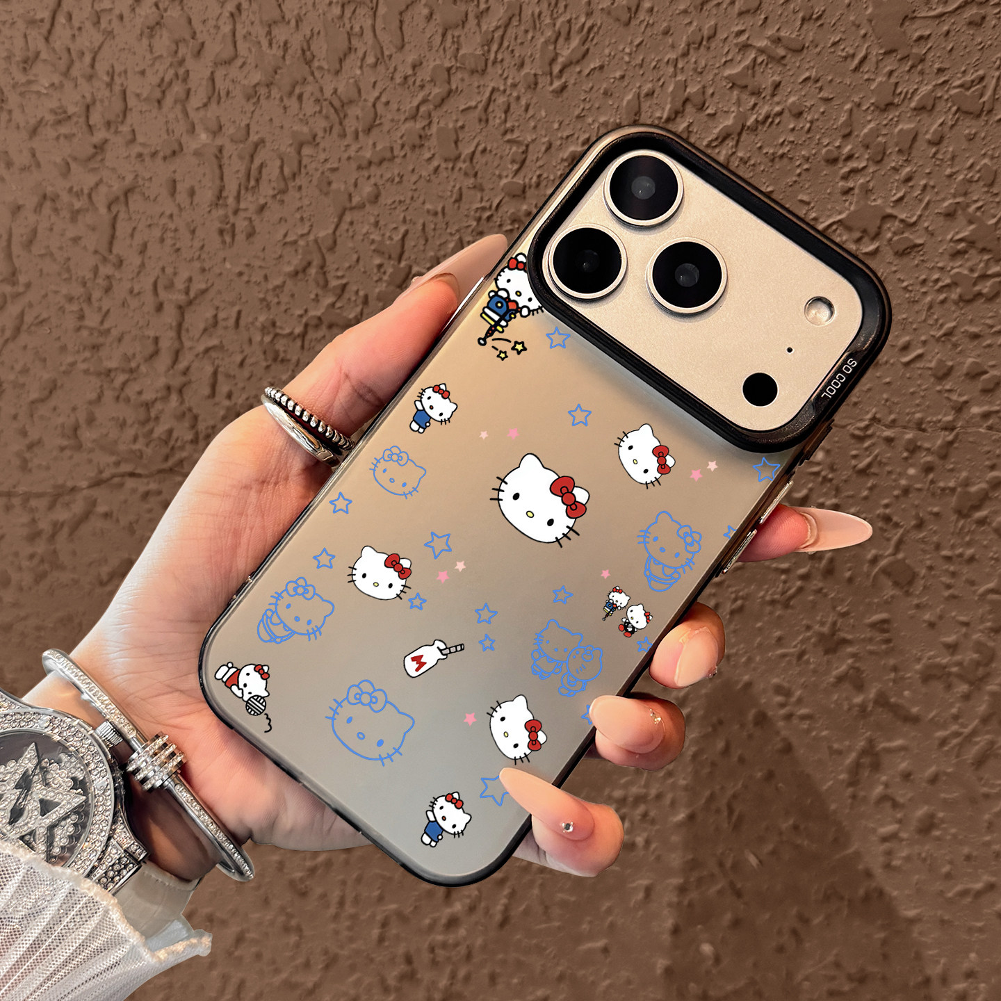 Cute Blue Hello Kitty Pattern  - Phone Cases Cute Iphone 14 ulasan dan harga