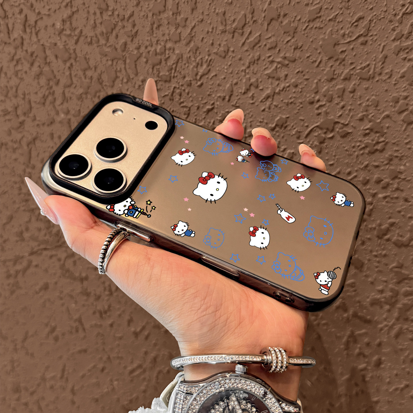 Cute Blue Hello Kitty Pattern  - Phone Cases Cute Iphone 14 ulasan dan harga
