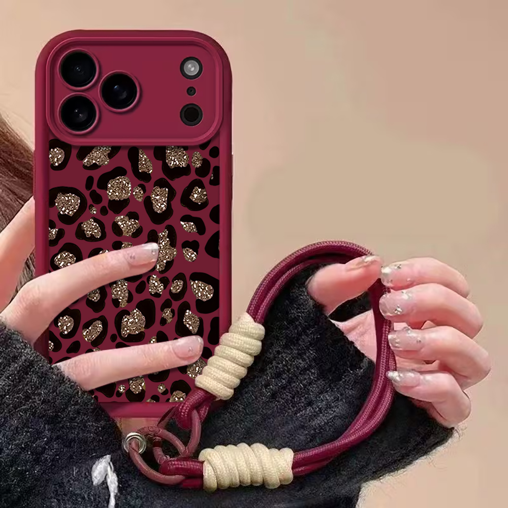 Leopard Print INS Hand Wrist S - Phone Cases With Straps ulasan dan harga