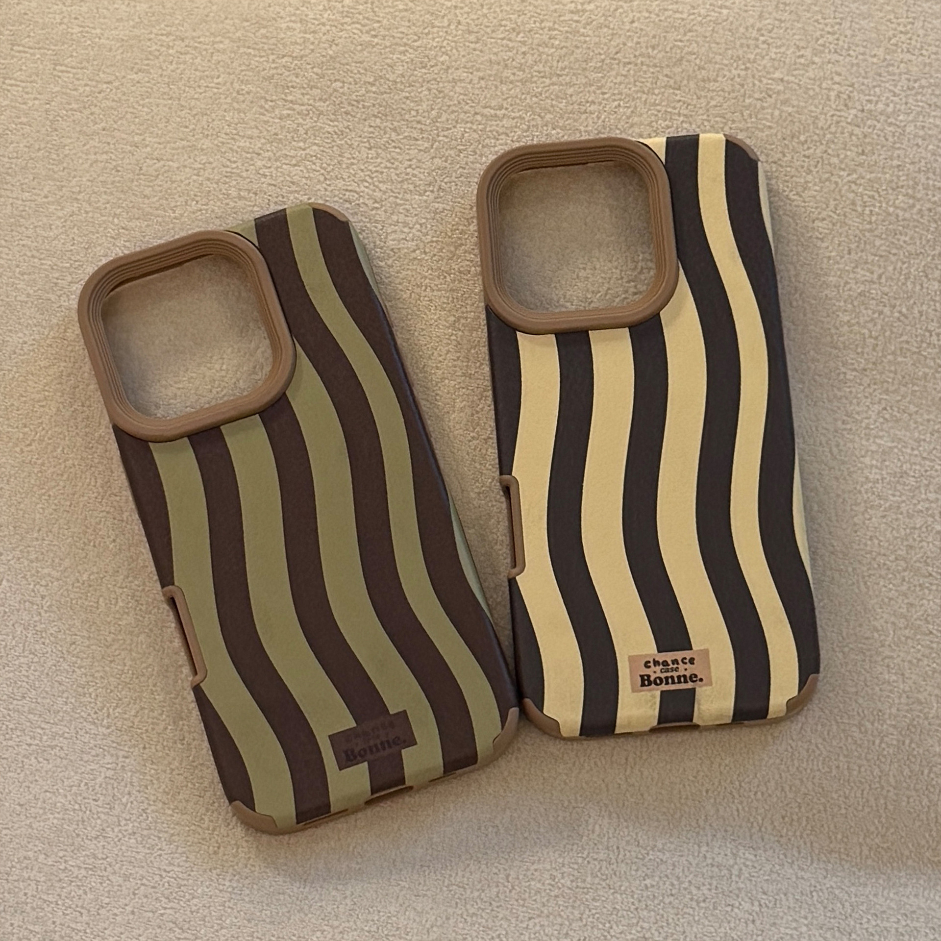 Vintage Wavy Striped Leather T - Phone Cases Leather ulasan dan harga