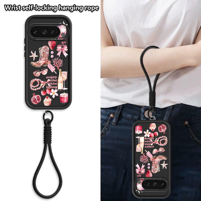 Strawberry Cherry Print Phone  - Phone Cases Google Pixel 10 ulasan dan harga