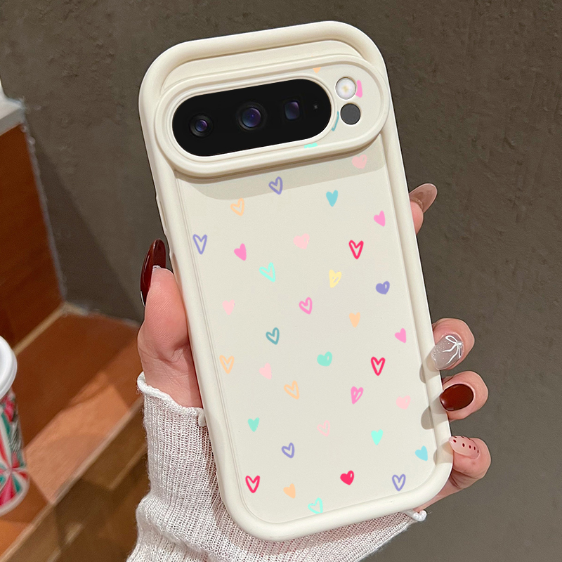 Colorful Little Hearts Soft Ca - Phone Cases Google Pixel 10 ulasan dan harga