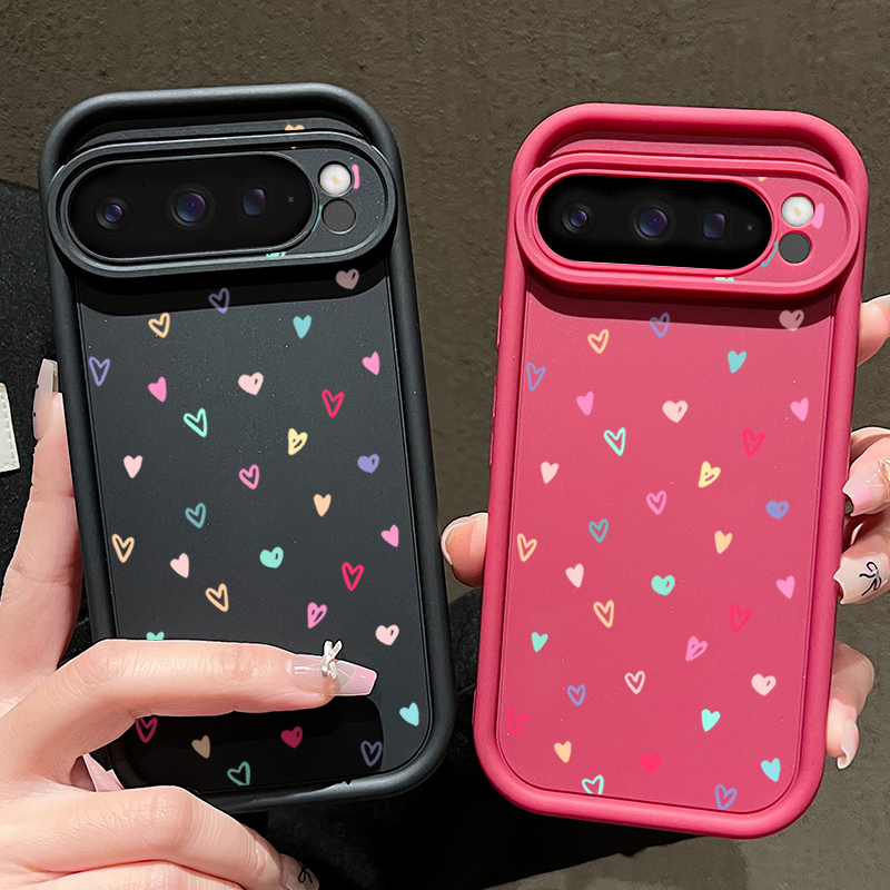 Colorful Little Hearts Soft Ca - Phone Cases Google Pixel 10 ulasan dan harga