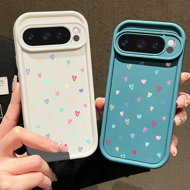 Colorful Little Hearts Soft Ca - Phone Cases Google Pixel 10 ulasan dan harga