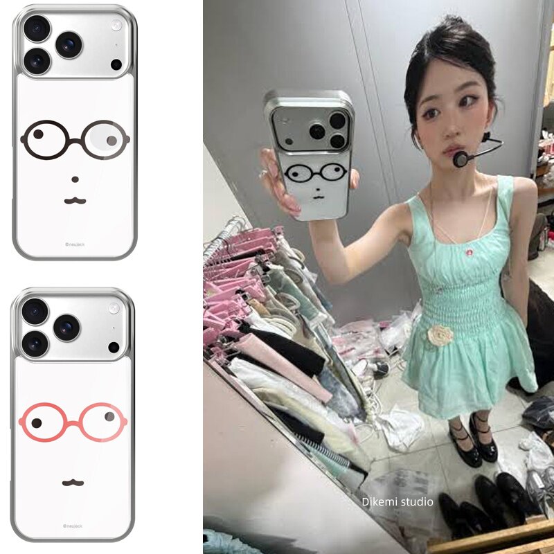 INS Korea Kawaii Cute Glasses  - Phone Cases Korea ulasan dan harga