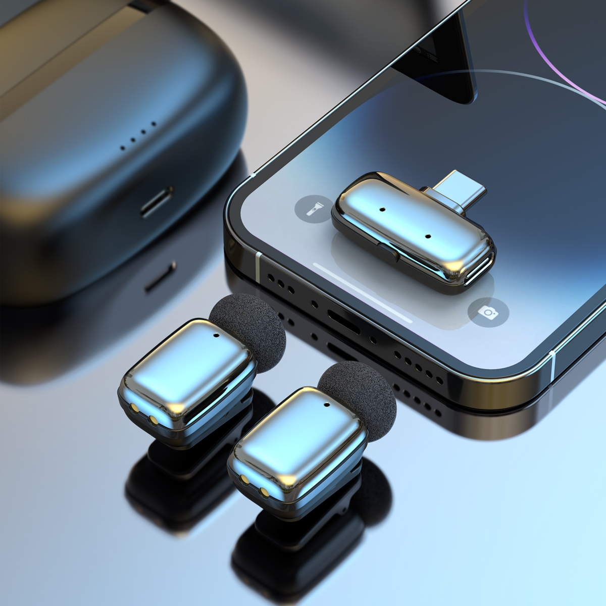 Wireless Lavalier Microphone S - Phone Cases Video ulasan dan harga