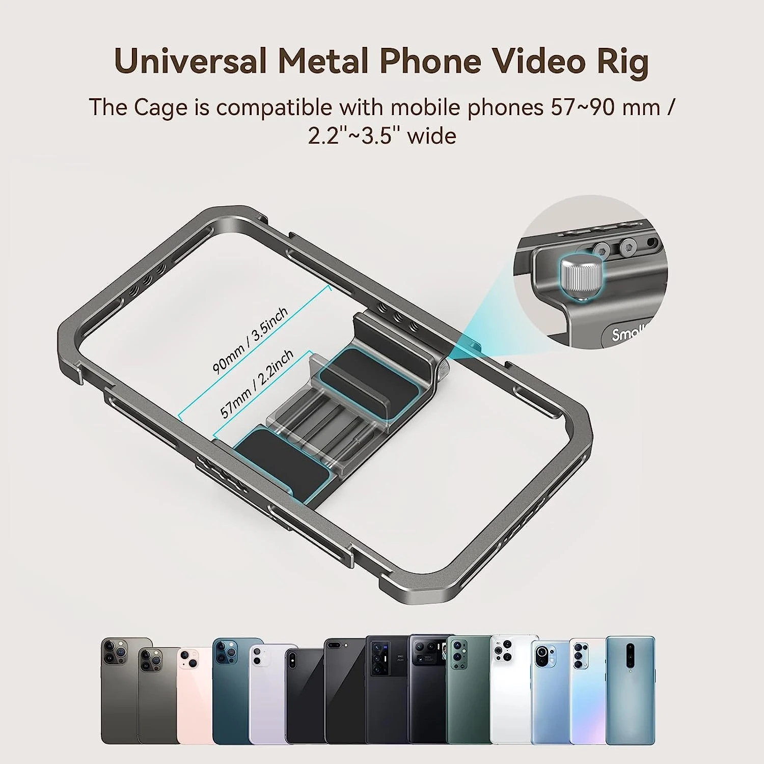 New SmallRig Universal Phone C - Phone Cases Video ulasan dan harga