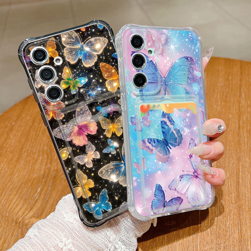 Dream Butterfly Pattern Clear  - Phone Cases With Wallet ulasan dan harga