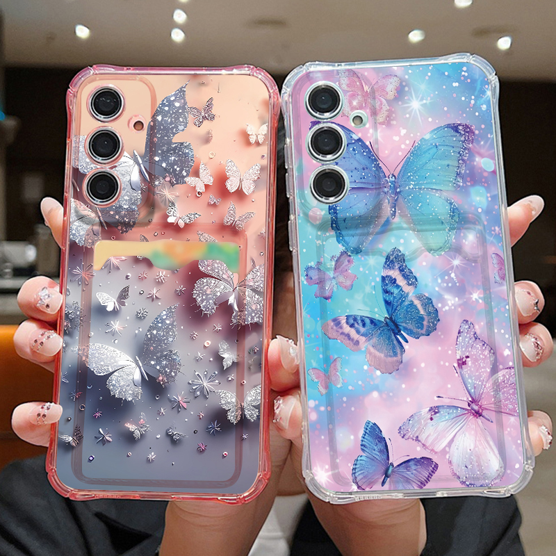 Dream Butterfly Pattern Clear  - Phone Cases With Wallet ulasan dan harga