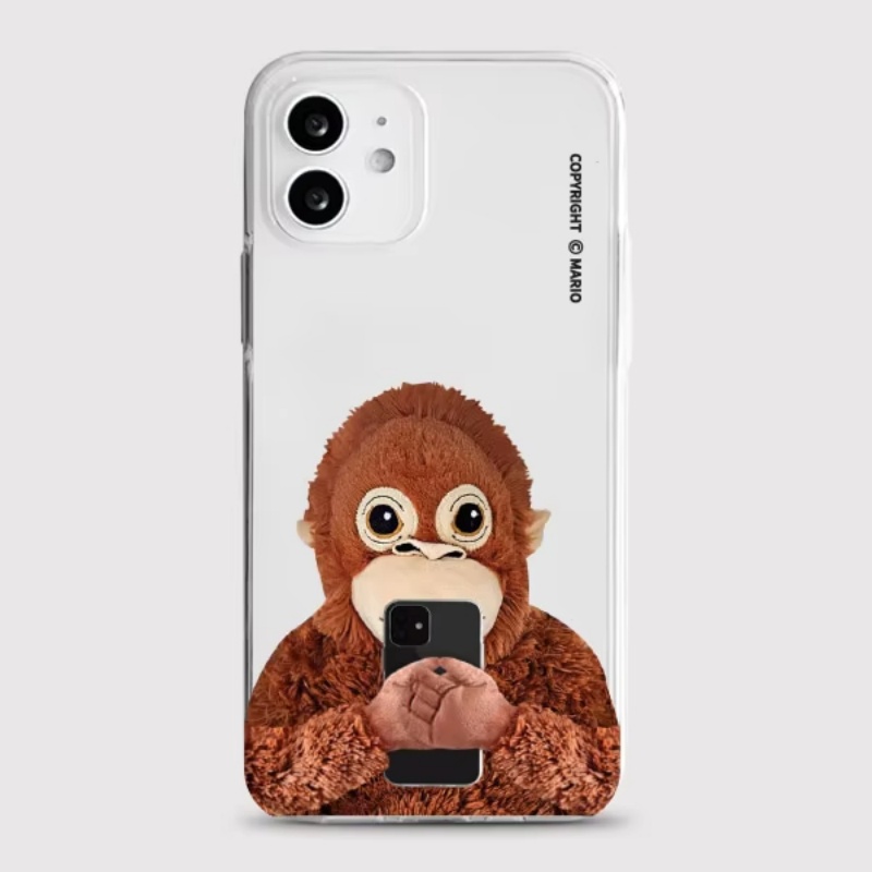 Korean Ins Cute Monkey Kitten  - Phone Cases Korea ulasan dan harga
