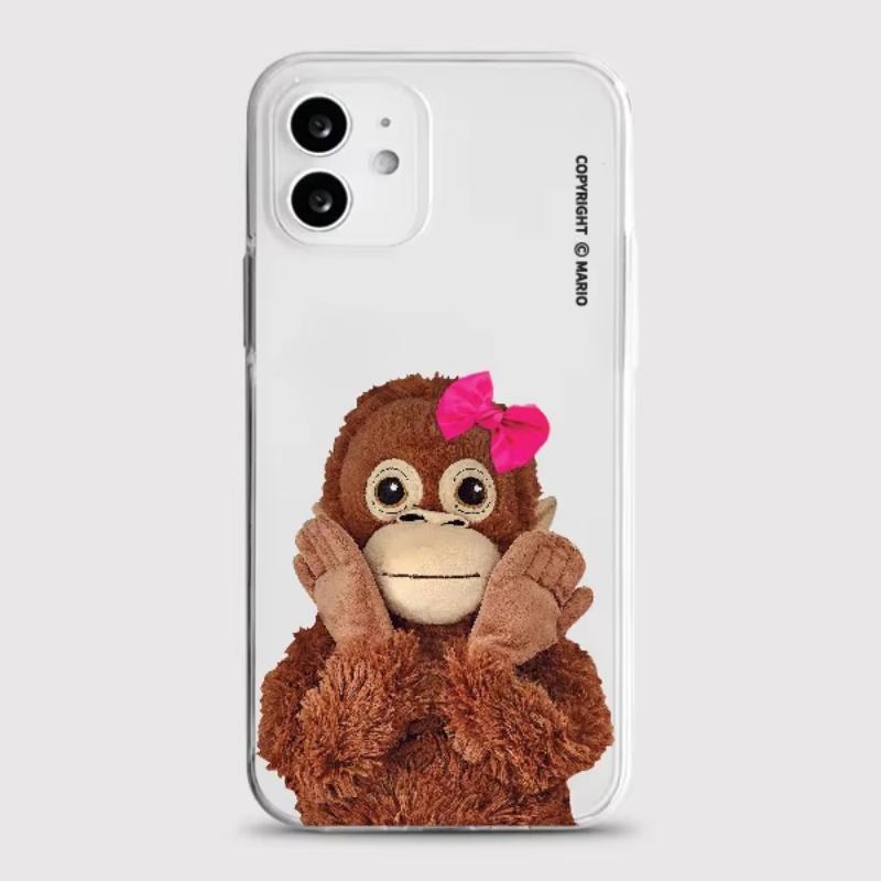 Korean Ins Cute Monkey Kitten  - Phone Cases Korea ulasan dan harga