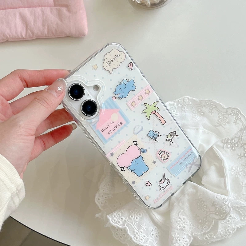 Cute Cartoon Elephant Grabbing - Phone Cases Cute Iphone 14 ulasan dan harga