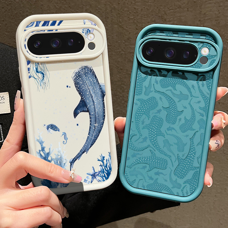 Ocean Whale Patterned TPU Phon - Phone Cases Google Pixel 10 ulasan dan harga