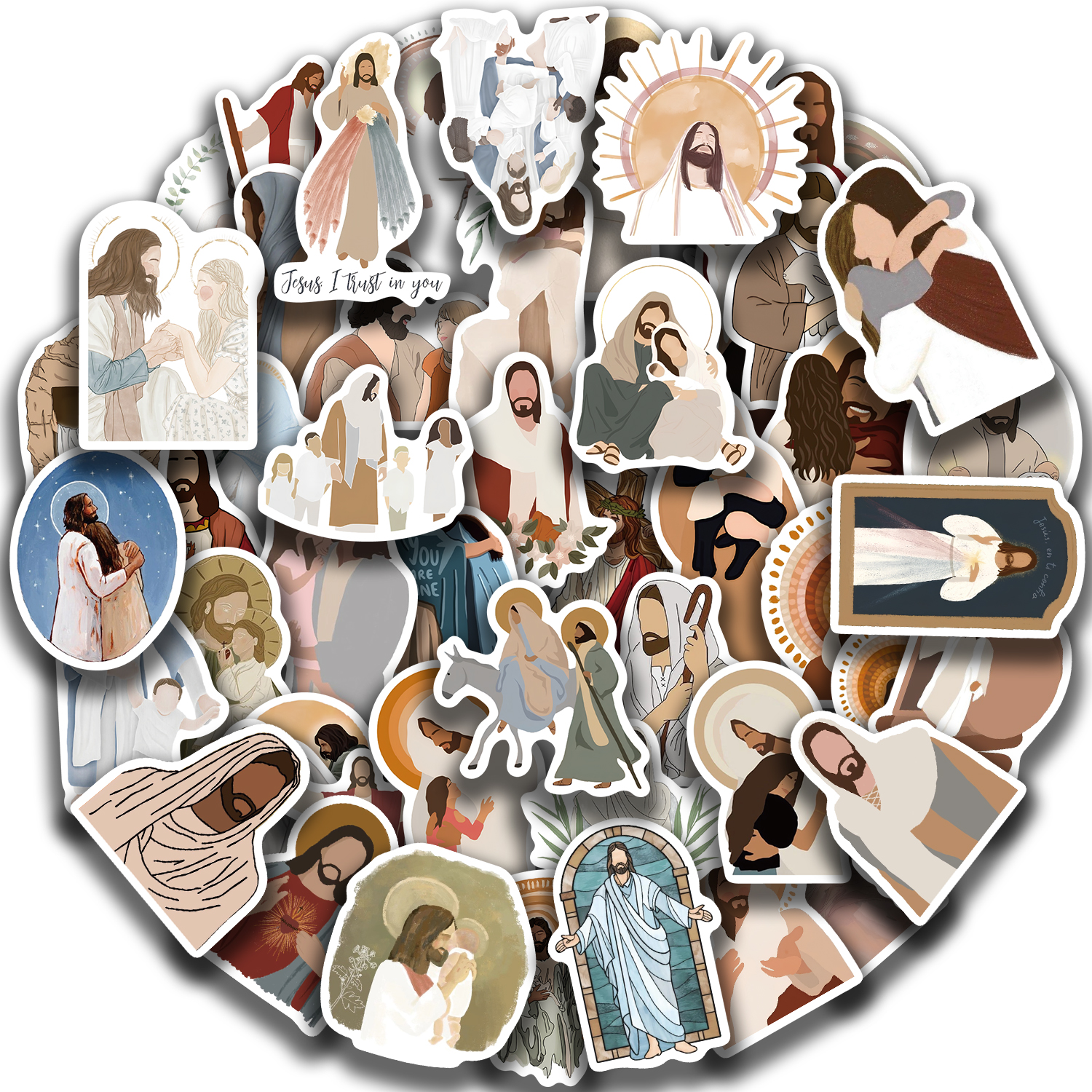 52PCS Jesus Stickers Aesthetic - Phone Cases Jesus ulasan dan harga