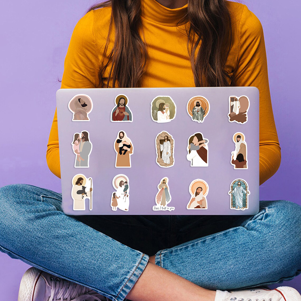 52PCS Jesus Stickers Aesthetic - Phone Cases Jesus ulasan dan harga