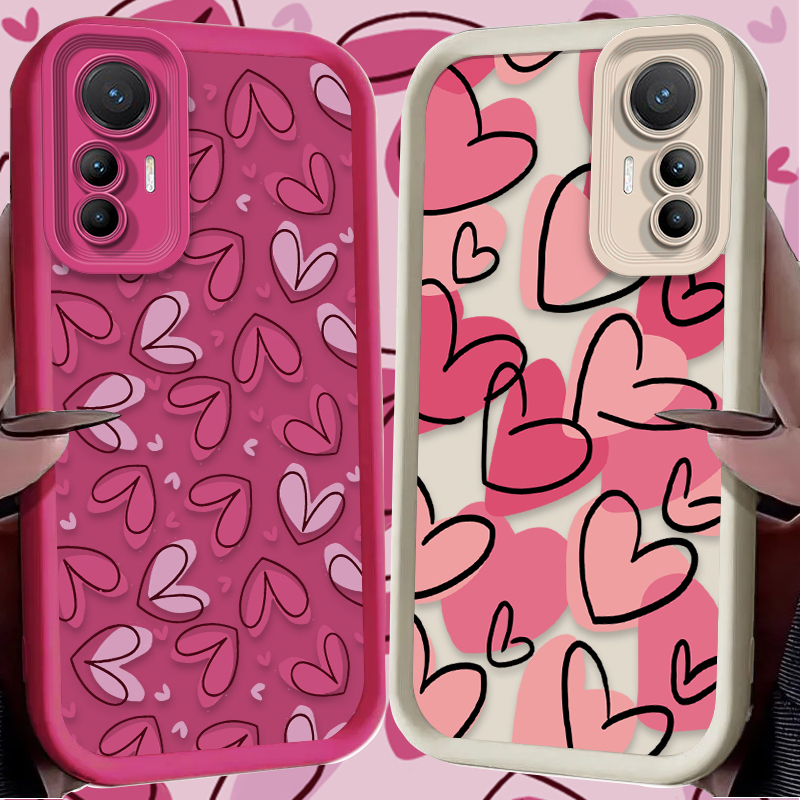 Cute Pink Love Heart Phone Cas - Phone Cases Xiaomi 14T ulasan dan harga