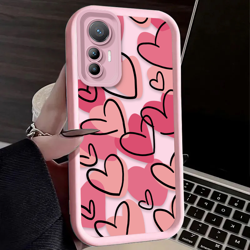 Cute Pink Love Heart Phone Cas - Phone Cases Xiaomi 14T ulasan dan harga
