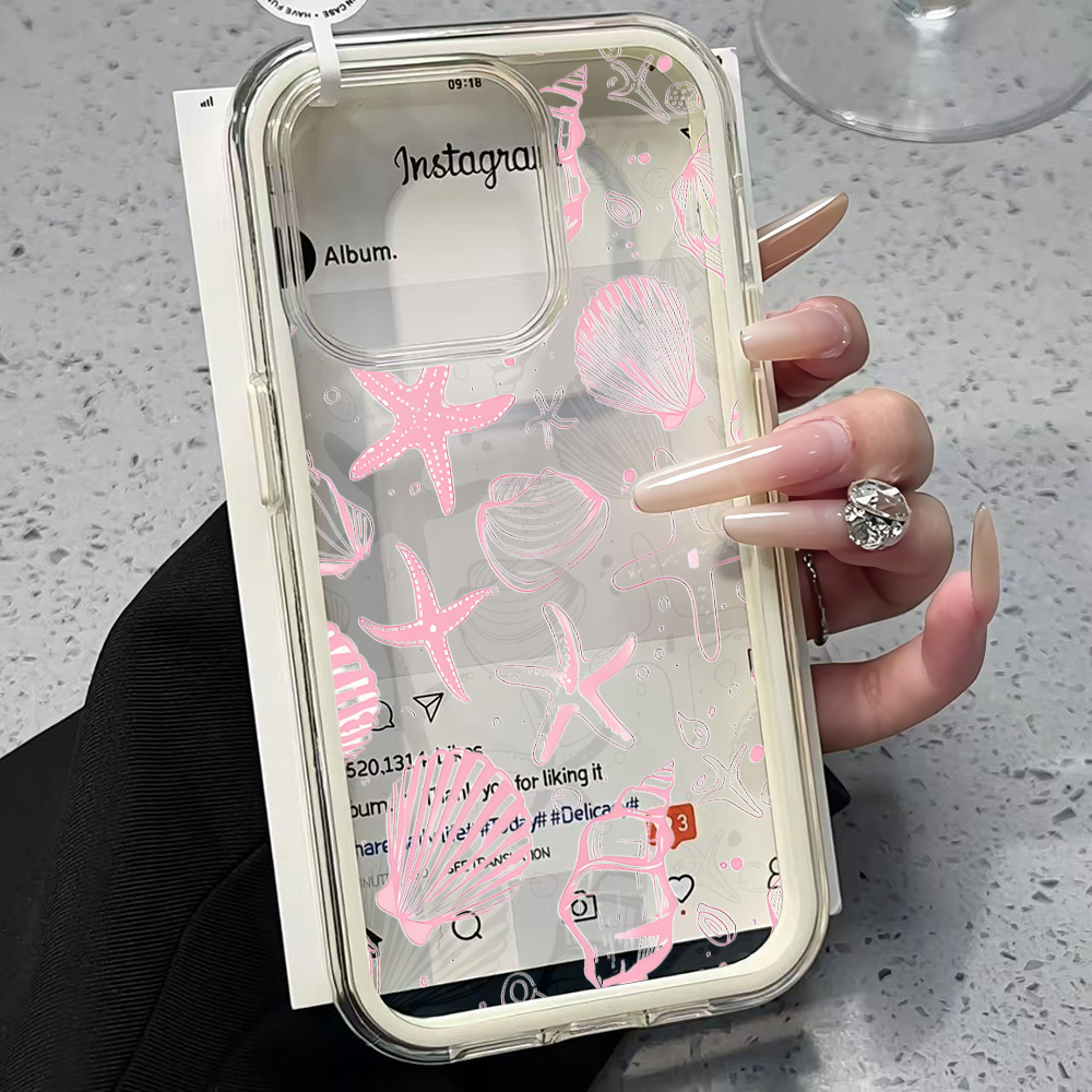 Summer Pink Seashell Clear Pho - Phone Cases Otterbox ulasan dan harga