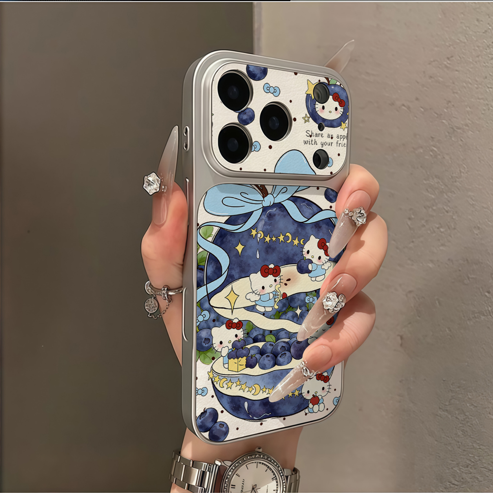 Blueberry Hello Kitty Bow Cute - Phone Cases Leather ulasan dan harga