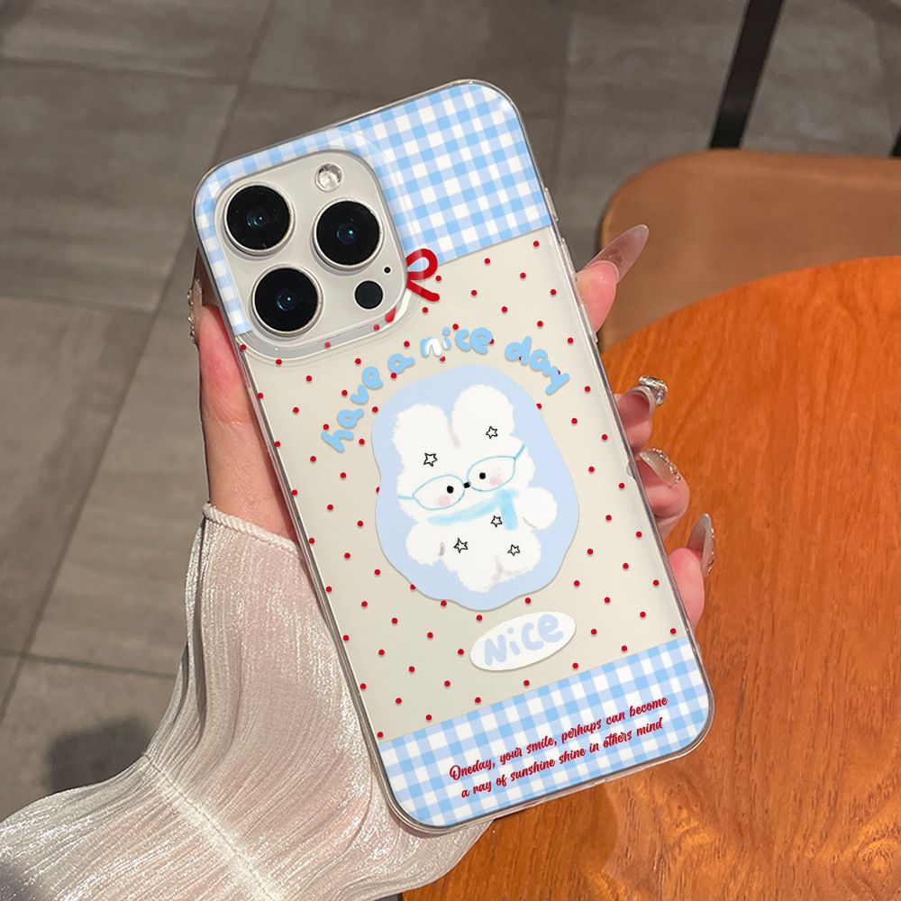Cartoon Cute Rabbit Red Polka  - Phone Cases Cute Iphone 14 ulasan dan harga