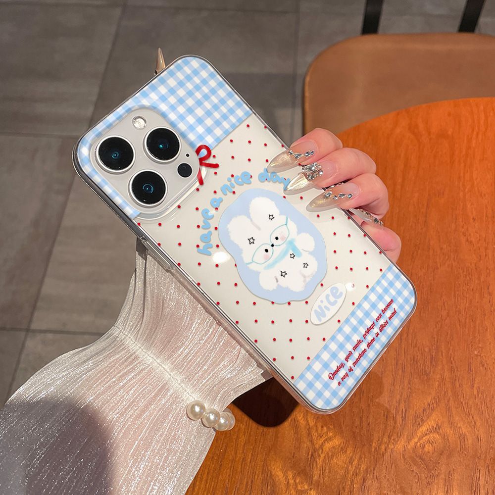 Cartoon Cute Rabbit Red Polka  - Phone Cases Cute Iphone 14 ulasan dan harga
