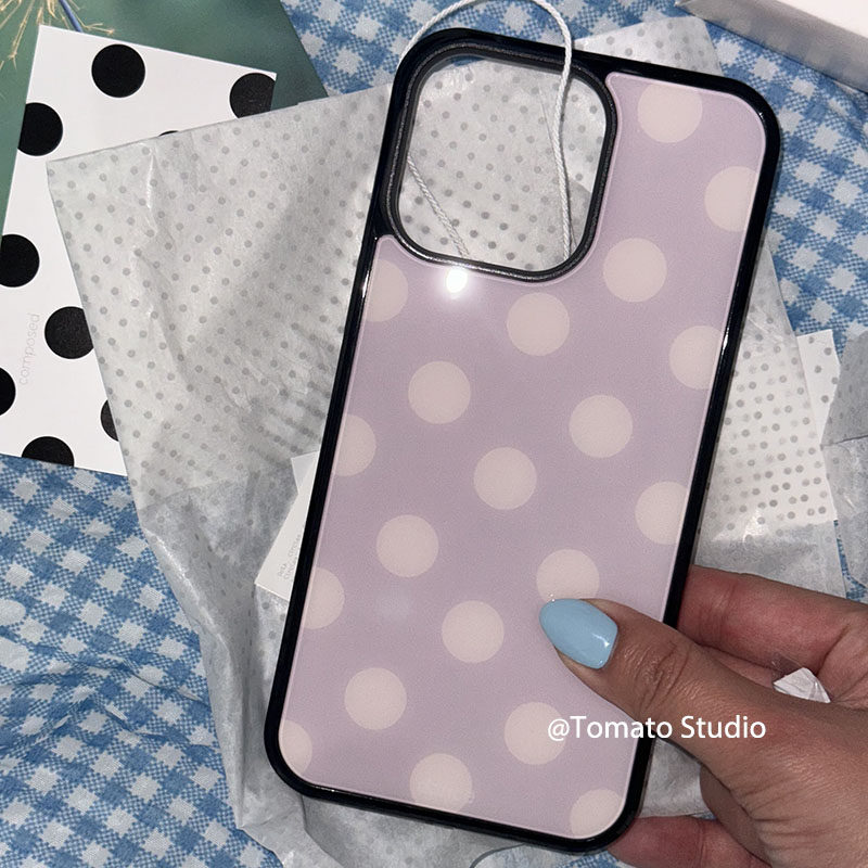 Korean Ins Fashion Purple Polk - Phone Cases Trending ulasan dan harga
