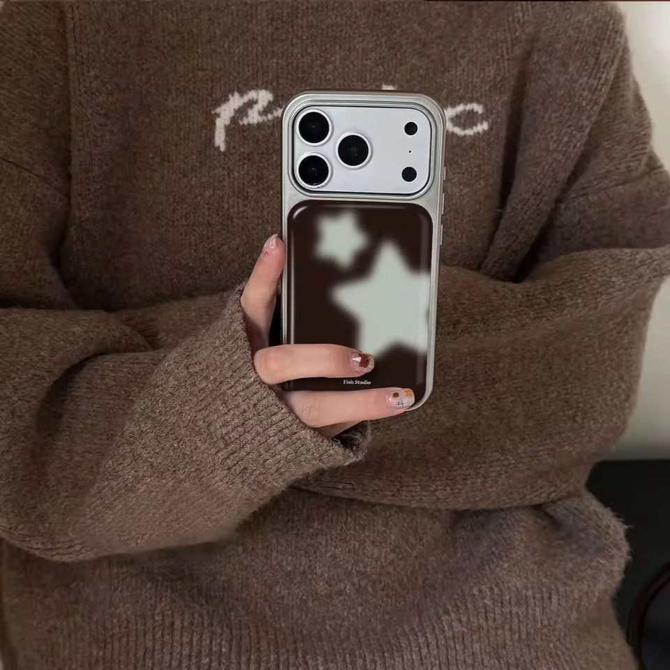 Ins Trendy Blue Stars Brown Sh - Phone Cases Trending ulasan dan harga