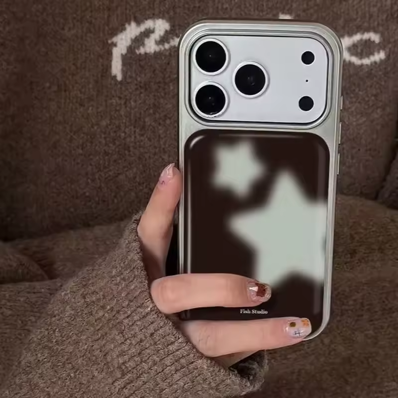 Ins Trendy Blue Stars Brown Sh - Phone Cases Trending ulasan dan harga