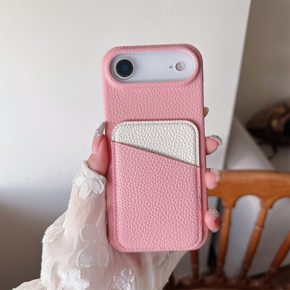 Luxury Color Collision Leather - Phone Cases With Wallet On Back ulasan dan harga