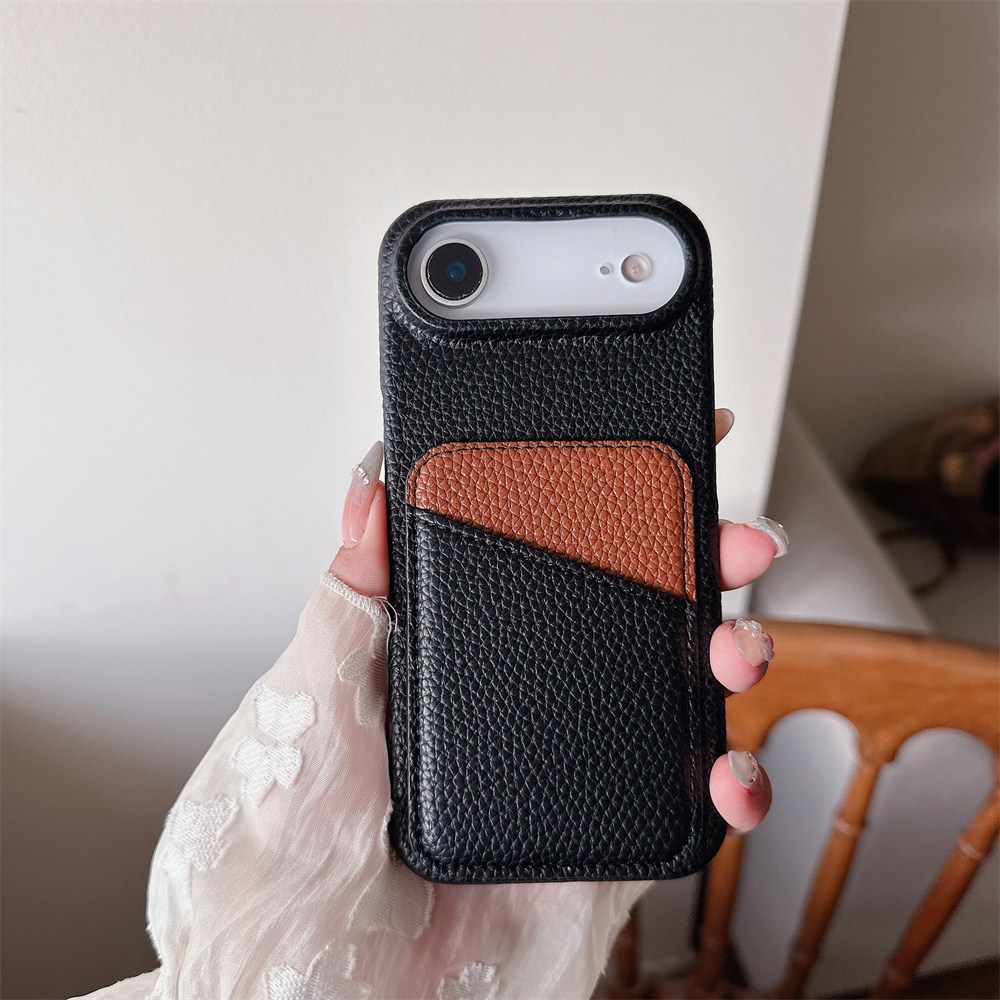 Luxury Color Collision Leather - Phone Cases With Wallet On Back ulasan dan harga