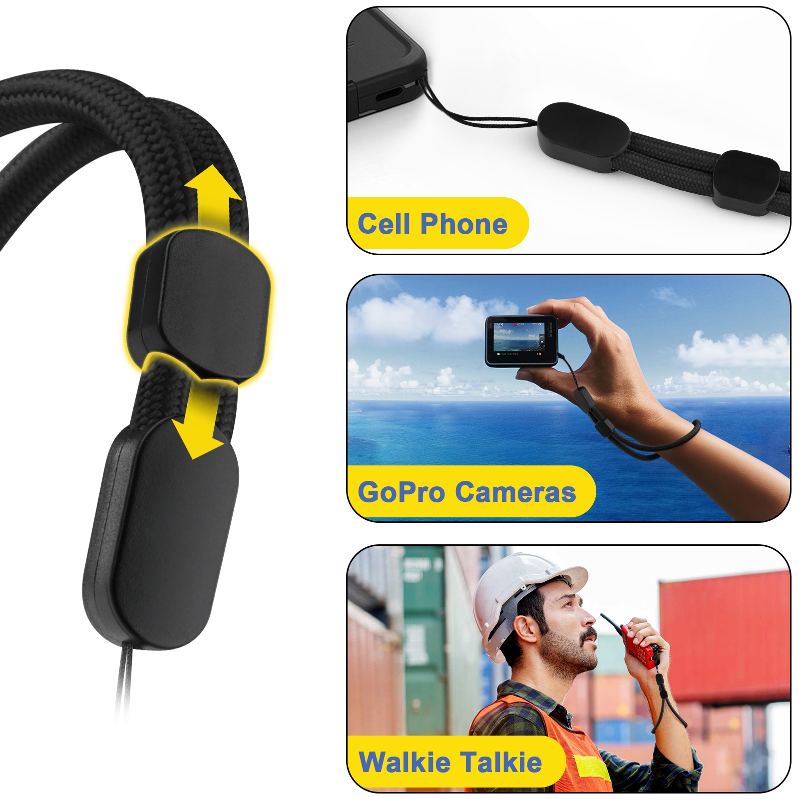 6Pcs/lot Hand Wrist Strap Lany - Phone Cases With Loop ulasan dan harga