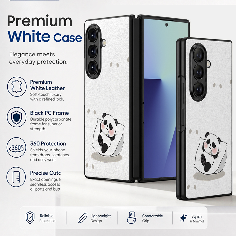 Cute Panda Print PU Leather Ph - Phone Cases Leather ulasan dan harga