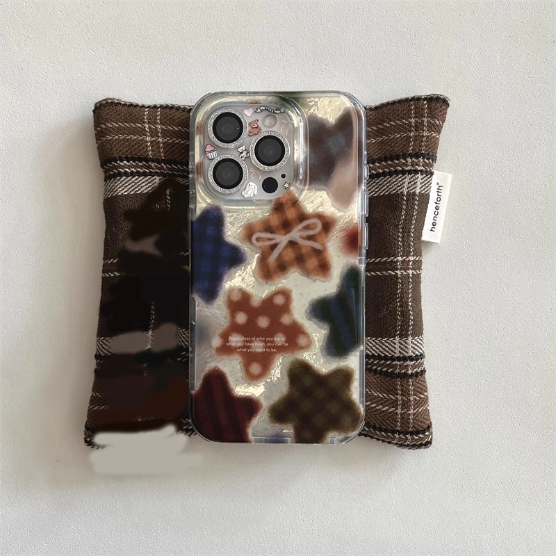 Korean Winter Cute Brown Check - Phone Cases Cute Iphone 14 ulasan dan harga