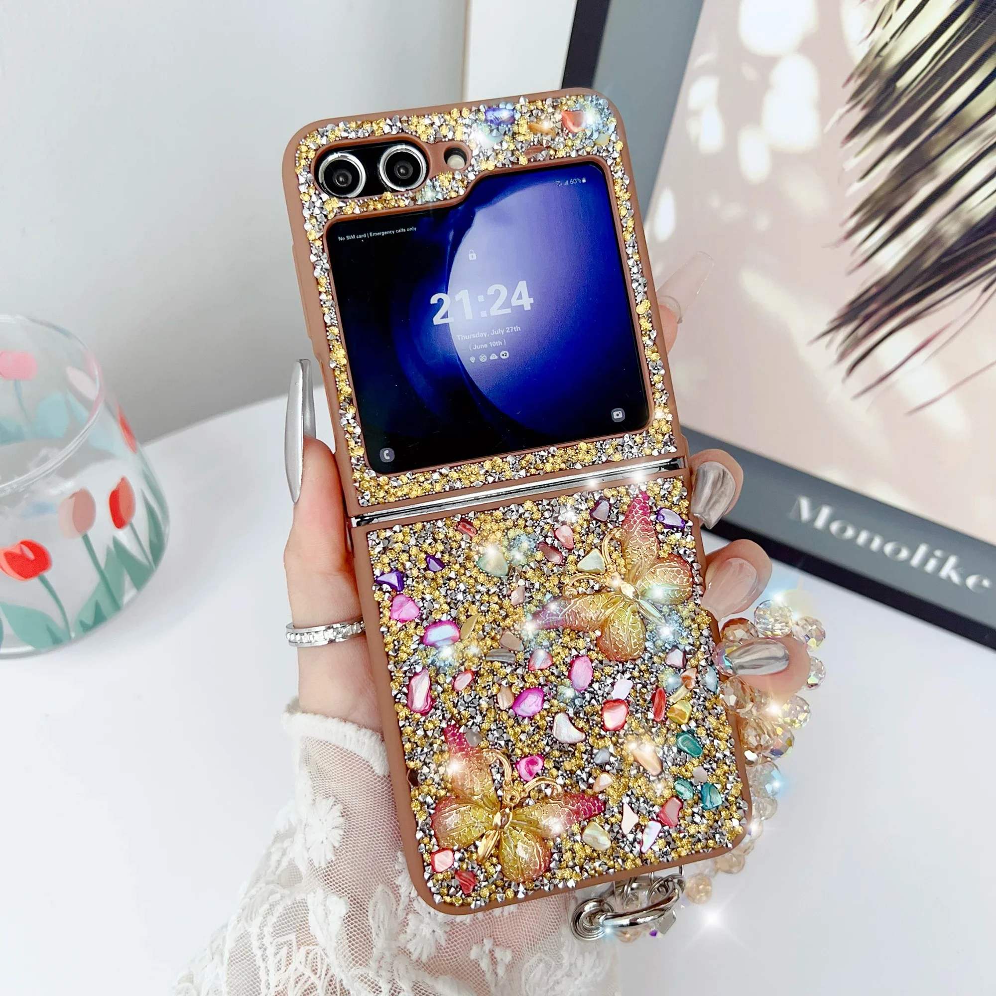 Luxury Glitter Cute Bling Crys - Phone Cases With Loop ulasan dan harga