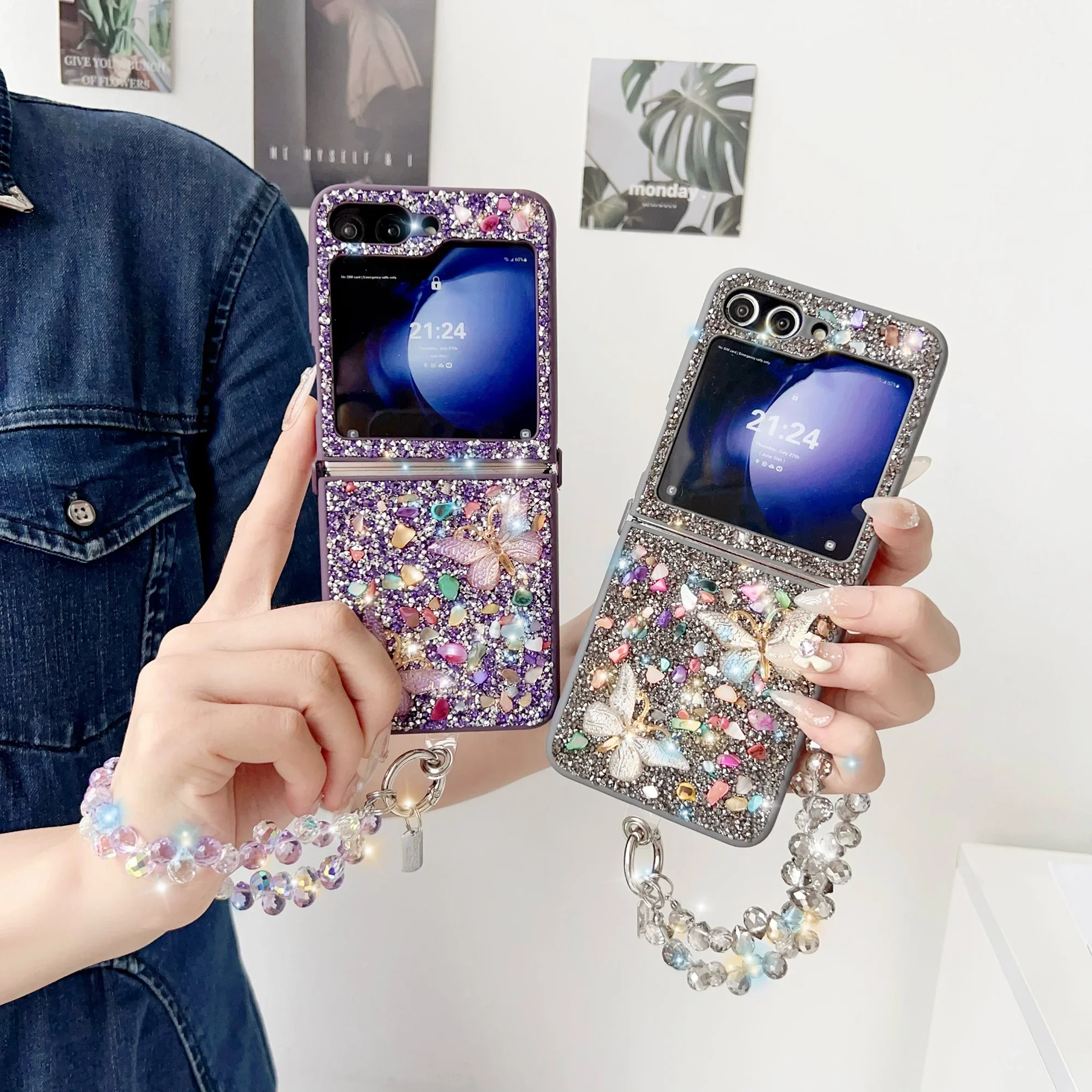 Luxury Glitter Cute Bling Crys - Phone Cases With Loop ulasan dan harga