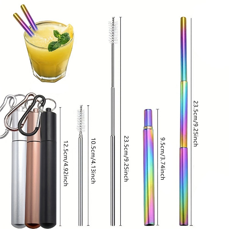 Reusable Telescopic Straw Stai - Phone Cases The Dairy ulasan dan harga