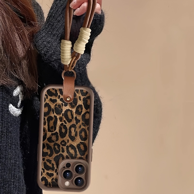 Wrist Strap Leopard Print  Pho - Phone Cases With Loop ulasan dan harga