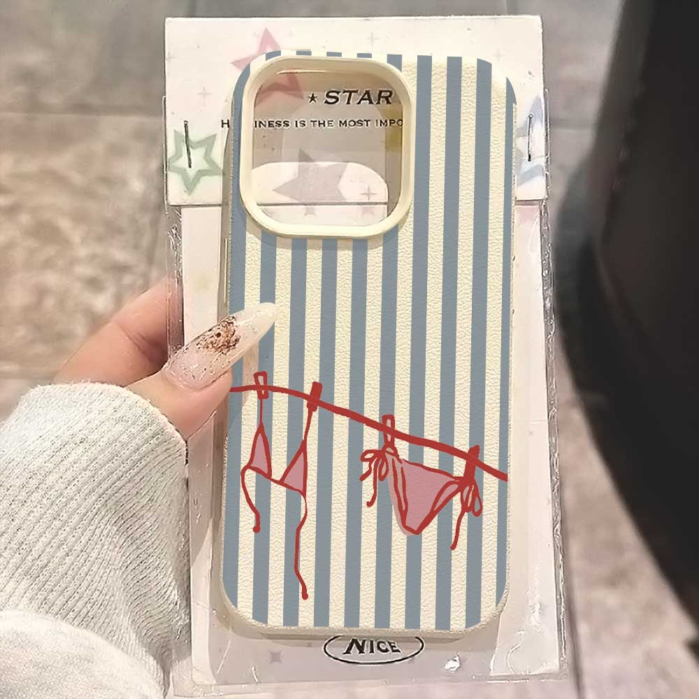 Blue White Striped Bikini Phon - Phone Cases Otterbox ulasan dan harga