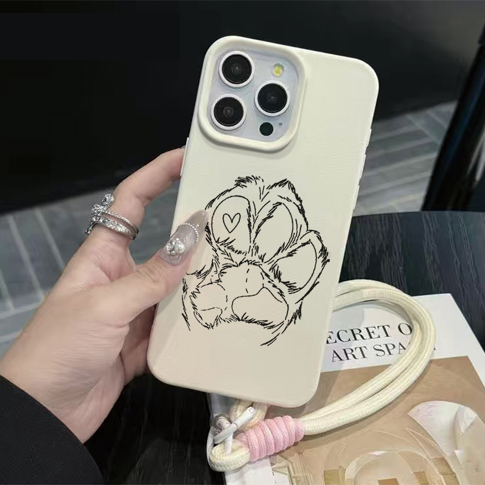 Amiable Dog Paw Beans INS Hand - Phone Cases With Straps ulasan dan harga