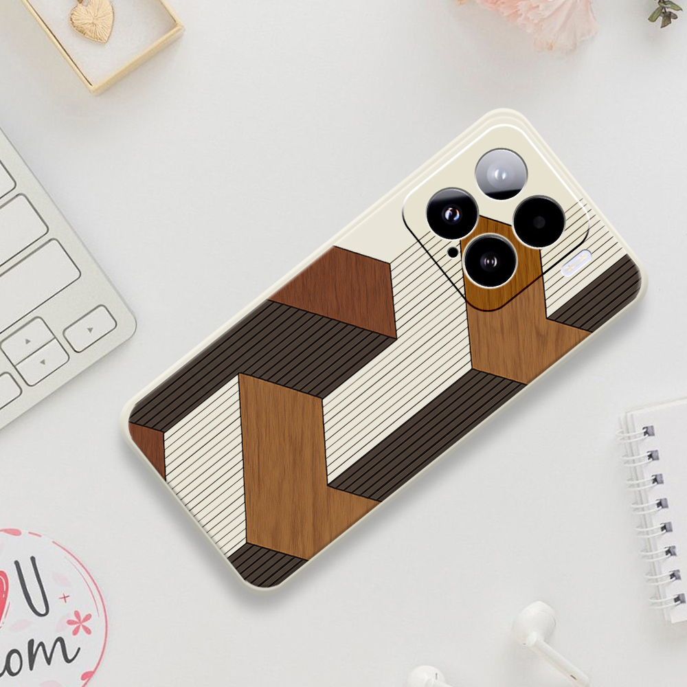 Geometric Style Wooden Phone C - Phone Cases Xiaomi 14T ulasan dan harga