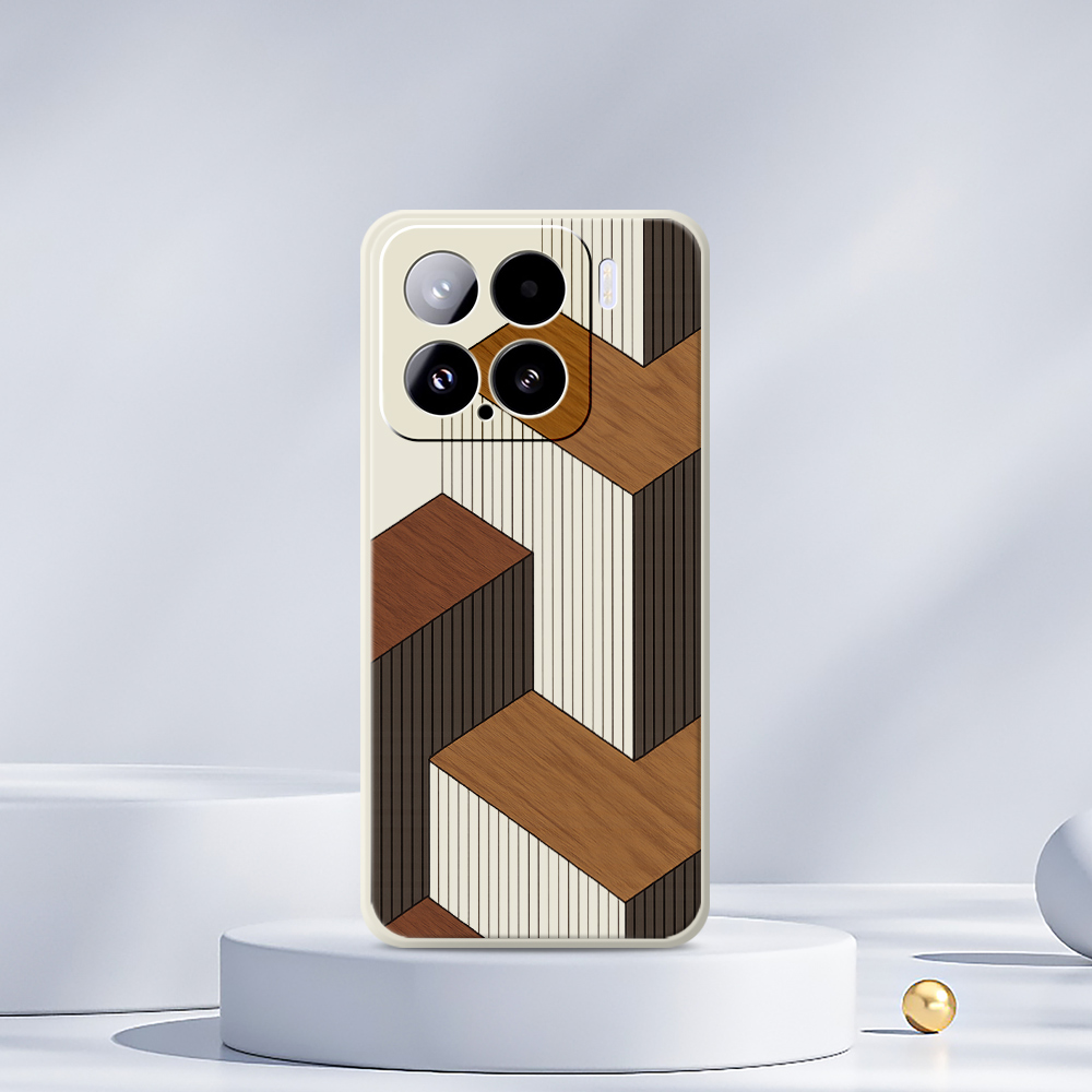 Geometric Style Wooden Phone C - Phone Cases Xiaomi 14T ulasan dan harga