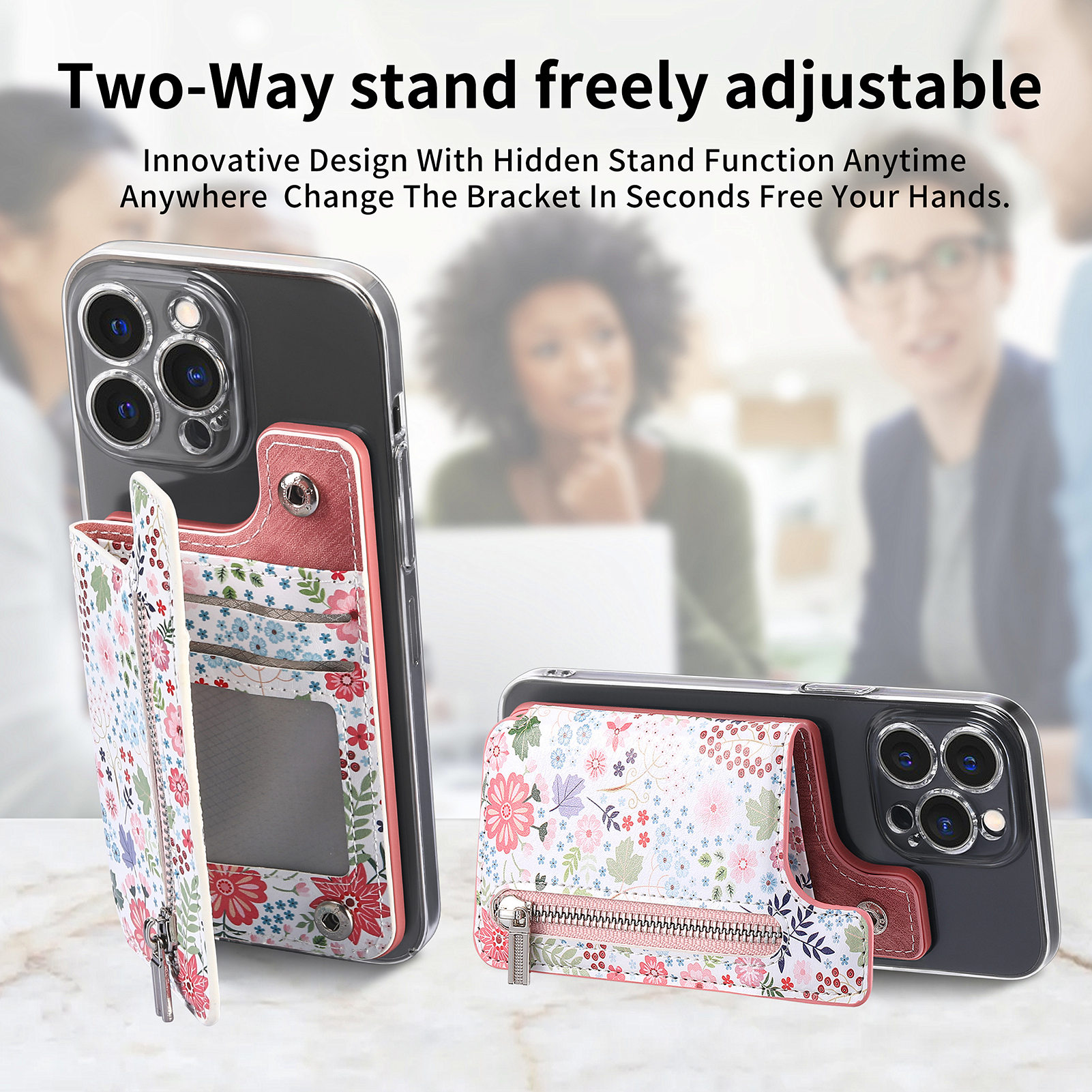 1Pc Flower Painted Phone Case  - Phone Cases With Wallet On Back ulasan dan harga