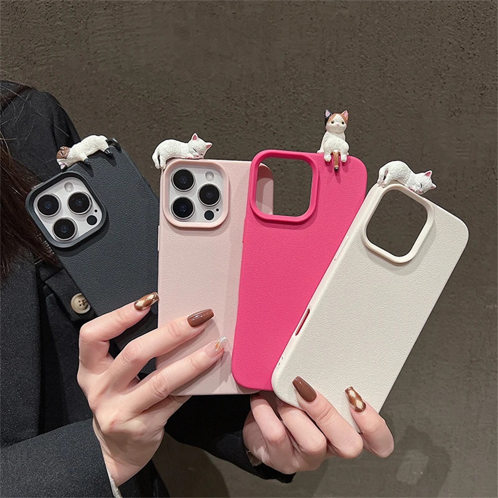 Cute 3D Cat Korea Lovely Case  - Phone Cases Cute Iphone 14 ulasan dan harga