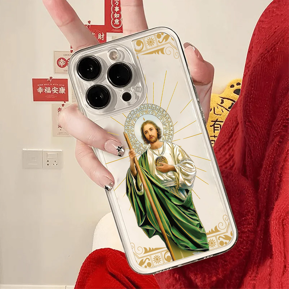 Saint Jesus Print Clear Phone  - Phone Cases Jesus ulasan dan harga