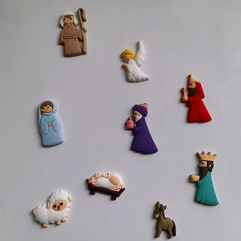 9pcs/Set Jesus Fridge Magnets  - Phone Cases Jesus ulasan dan harga